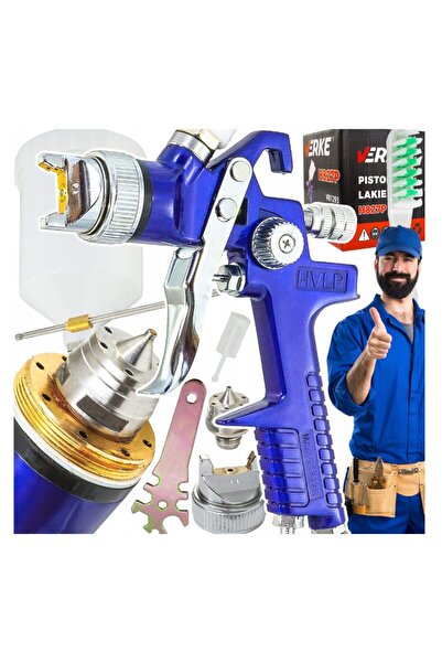 VERKE Pistol pentru vopsit H827P 1.4 mm, capacitate rezervor 600 ml,