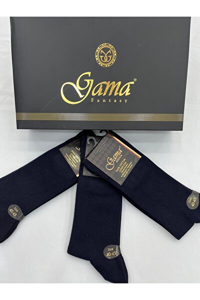 Gama Çorap 3 Pieces of Gaze Cotton 100% Natural Nylon-Free Thick Winter Men's Socks