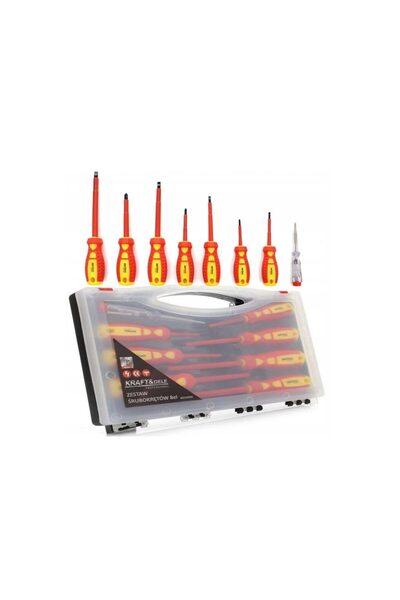 Kraft Σετ κατσαβιδιών ηλεκτρολόγου, 8 τεμάχια, 1000 V,