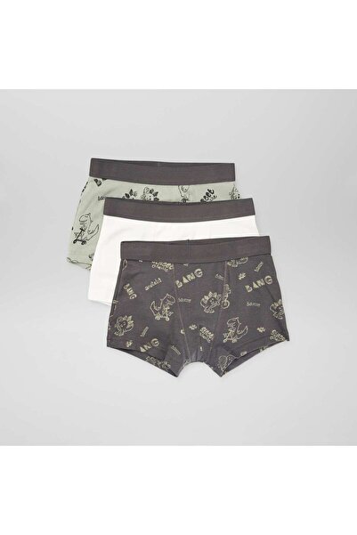 KİABİ Pack of 3 pairs of boxer shorts BIKE_DINO