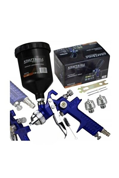 Kraft Spray gun, tank capacity 600 ml, nozzle diameter 1.4 mm x 1.7 mm x 2.0 mm,