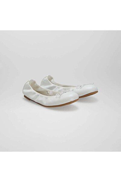 KİABİ Ballet pumps with fancy bow WHITE
