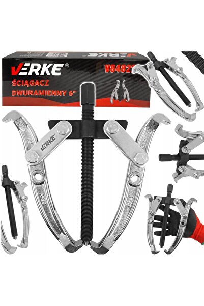 VERKE Bearing puller press, 6" 2 arms,