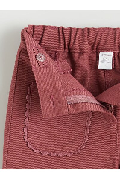 LC Waikiki Lcw Kids Girls Pants with Adjustable Elastic Waist