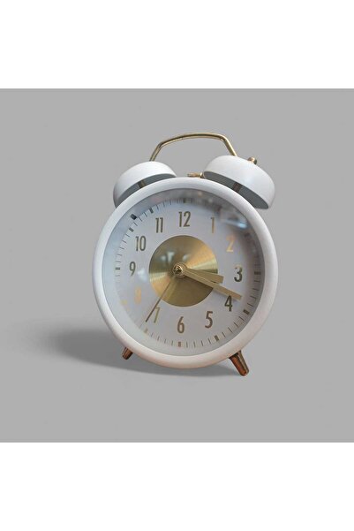 Belkis metal masa çalar saati dekoraktif renkli 11x14