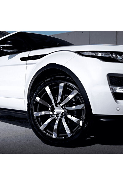 Avex Set de 4 folii autoadezive cu imprimeu pentru exterior cu EcoSolvent, pentru decorarea jantelor auto