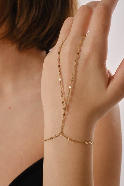 ByFlorya Jewelry Steel Lip Shahmeran Mirrored Chain Shahmeran Bracelet
