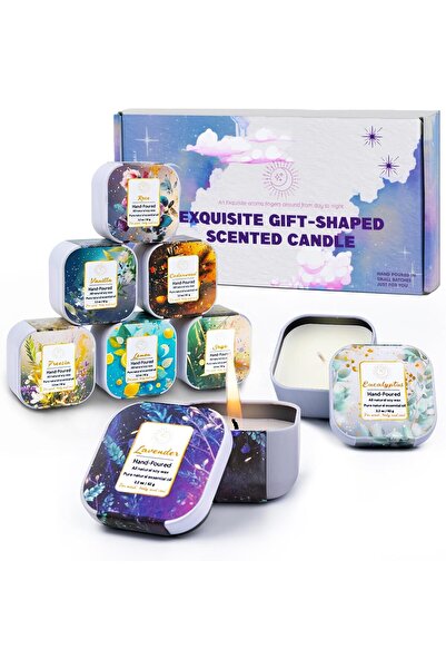 Generic HiHas 8-Piece Scented Soy Candle Set