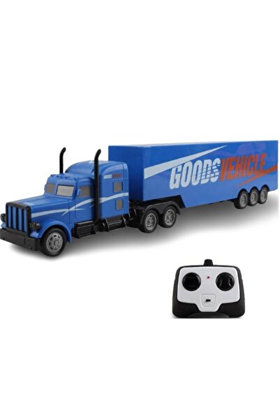 HAPPY JOKER Remote control truck, rubber wheels, 2.4GHz, 48 x 9 cm, blue,