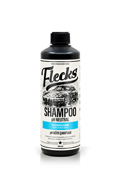 Flecks pH Nötr Araç Şampuanı - PPF ve Seramik Kaplama Uyumlu 500 ml