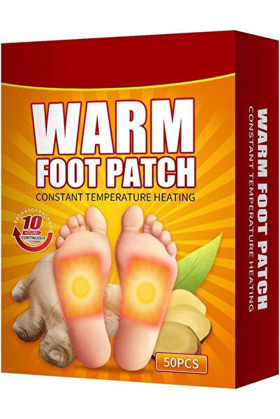 genernic عبوة من 50 قطعة لاصقة لتدفئة القدمين/أصابع القدم - تدفئة تدوم 8 ساعا...