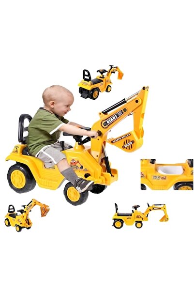 HAPPY JOKER TRACTOR Toaletă și excavator multifuncțional 2 în 1 cu volan, cla...