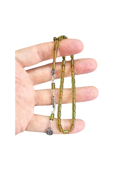 LEBLEBİ TESBİH 4 Fingers - Mini Fire Amber Prayer Beads Lt1444 ✔