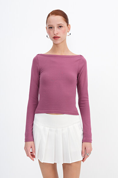 Addax Long Sleeve Basic Blouse B12189