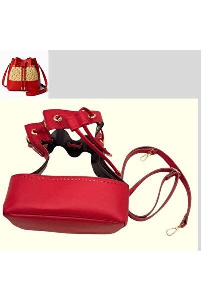 angel çanta aksesuar Bag Model Bag Making Apparatus Red Color Light Gold Metallic