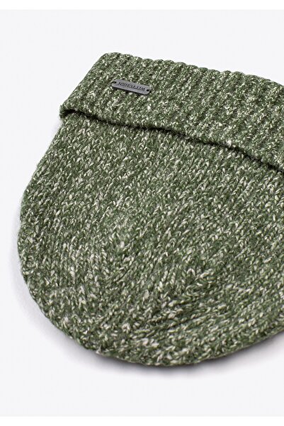 Wittchen Men's Ribbed Cap Green and White Green and White Acrylic