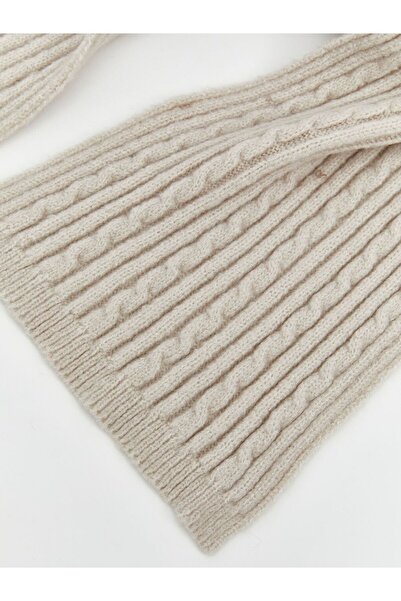 LC Waikiki Lcw Accessories Pompom Detailed Girls' Scarf and Beanie Set