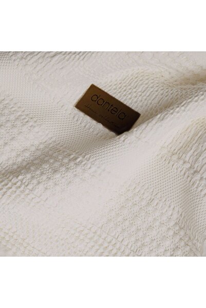 Dantela Strada Corded Fabric Bedspread Set - Cream