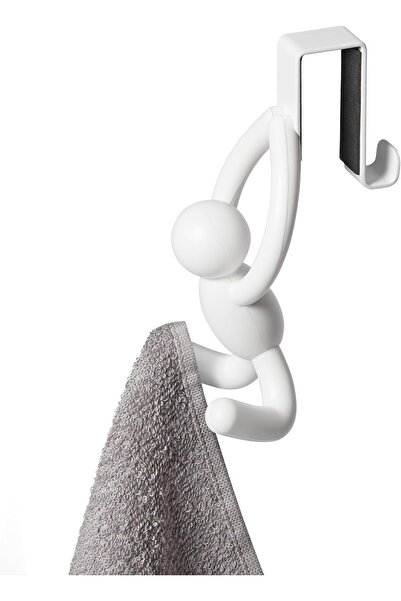 umbra Buddy Double Over-the-Cabinet Hook, Set of 2, White