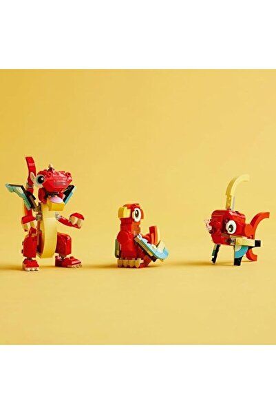 LEGO Creator 3-in-1 Red Dragon Building Set 31145 (149 pcs)