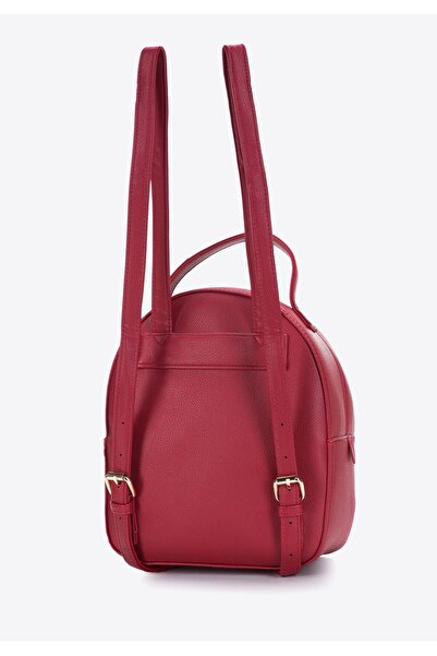 Wittchen Rucsac de damă din piele, rotunjit, mic, roșu, din piele