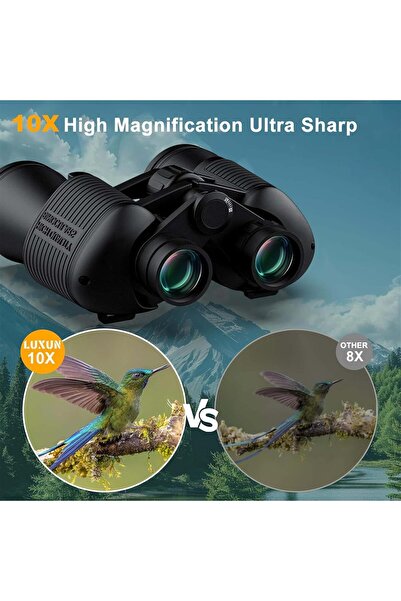 HYX 10x50 High Performance Binoculars for Adults - Professional HD Low Light Vision