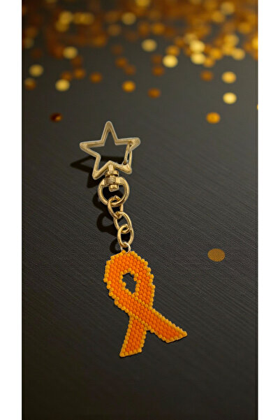 SEARD سلسلة مفاتيح/زينة حقيبة على شكل شريط مزين بخرز ميوكي، رمز للتحدي ضد الع...