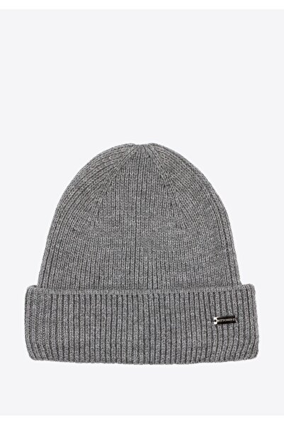 Wittchen Women's dark gray fold-over hat, dark gray acrylic