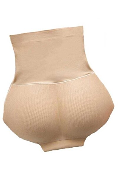 OEM High-waisted shaping panties for butt lifting, Push-up effect, Beige, Size XL