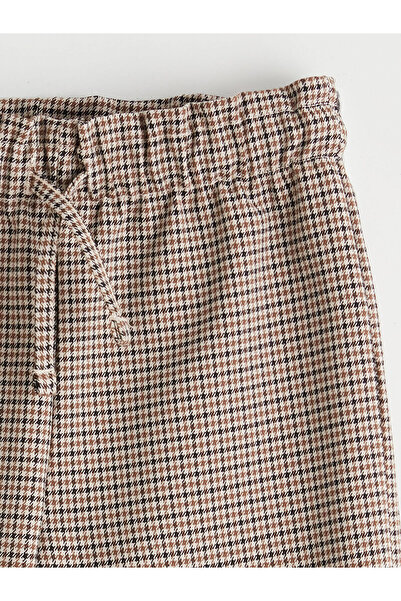 LC Waikiki Girls' Trousers with Elastic Waist and Bow Detail