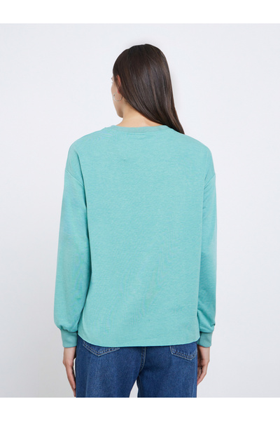 Take Two By Styli Green Free Bird Graphic Round Neck T-Shirt