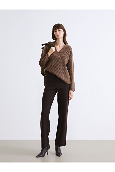 LC Waikiki Plus New Season Elastic Waist Women's Knitwear Trousers