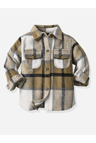 Take Two By Styli Checked Button Up Pocket Detail Jacket