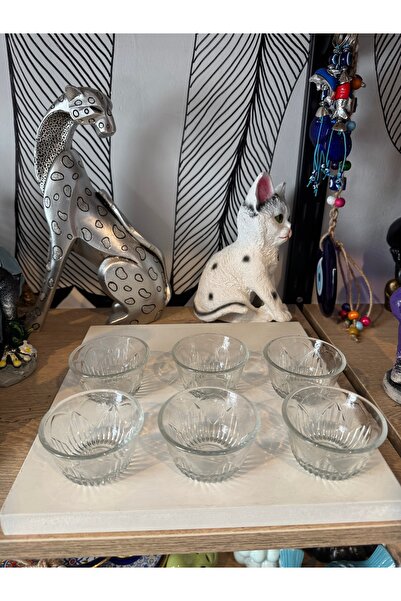 Atak Hediyelik Glass 6-Piece Sauce Bowl Turkish Delight Bowl