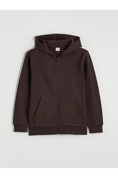 LC Waikiki Hooded Boy's Zippered Sweatshirt