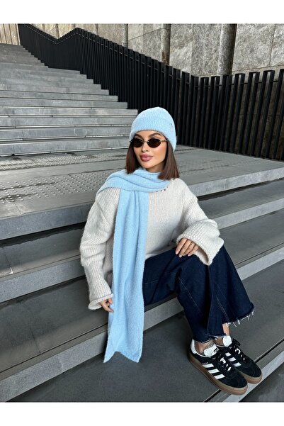 LAGRANZE Set de 2 eșarfe pentru femei Fuzzy