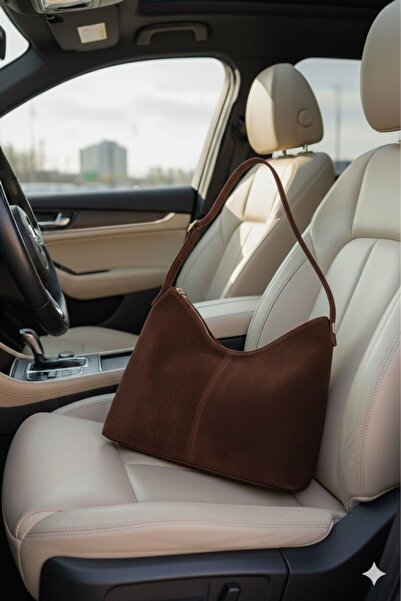 Madame Women's Shoulder Bag Soft Interior and Exterior Texture Quality Craftsmanship and Suede Leather Handbag with Zipper