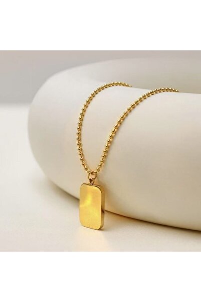 OEM Sole pendant necklace, unisex, 22 inch, gold-plated stainless steel