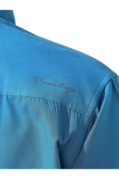 Dennis Lingo By Styli Men Solid Mandarin Collar Casual Shirt