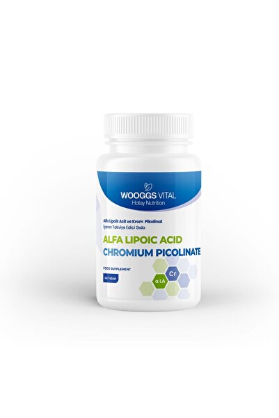 Woogss Vital أقراص WOOGGS VITAL حمض ألفا ليبويك والكروم بيكولينات إيتيج 60 قرص
