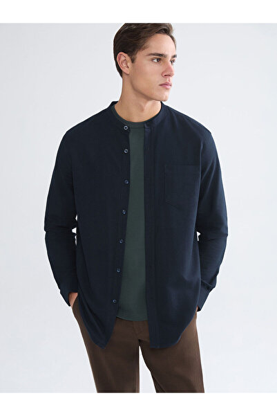 LC Waikiki LCWAIKIKI Classic Regular Fit Hakim Yaka Uzun Kollu Erkek Gömlek