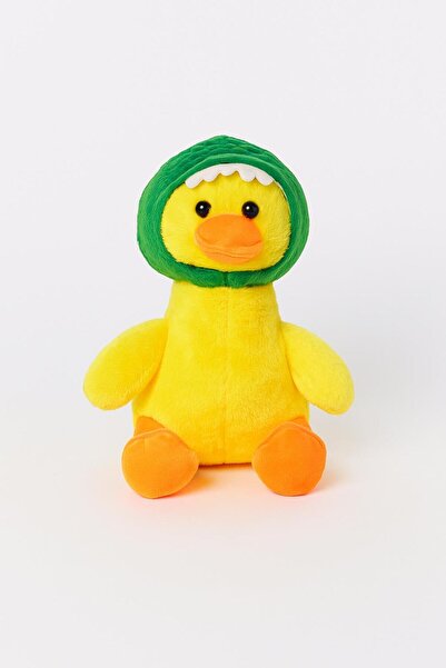 hak-iş oyuncak لعبة البط الأصفر المحشوة بقبعة خضراء مقاس 40 سم
