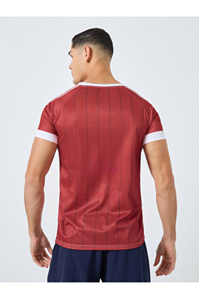 Take Two By Styli Men Logo Print Short Sleeves Sports T-Shirt