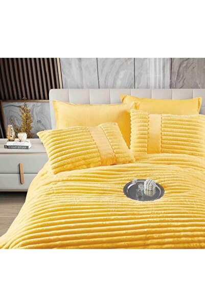 CHIRASO Cocolino Duvet Set Rabbit Fur and Velvet 200x230, ELASTIC Sheet 180x200, 4 Pillowcases