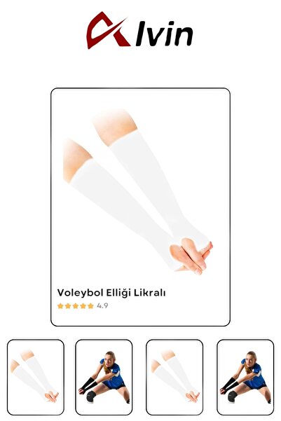 Alvin Spor Βόλεϊ & Φυσική Αγωγή ελαστικό ύφασμα Μανίκια με Φτέρνα – Σετ Ζευγάρι