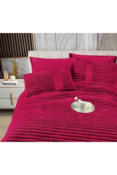 CHIRASO Cocolino Duvet Set Rabbit Fur and Velvet 200x230, ELASTIC Sheet 180x200, 4 Pillowcases