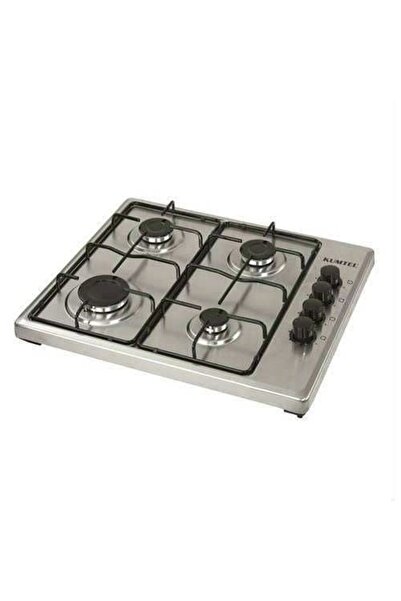 HARLEM Aragaz cu 4 ochiuri KUMTEL® KO-420, INOX, Gaz, Plita pe Gaz, 4 Arzatoa...