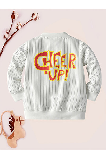 Take Two By Styli Striped Zip Up Long Sleeve Jacket