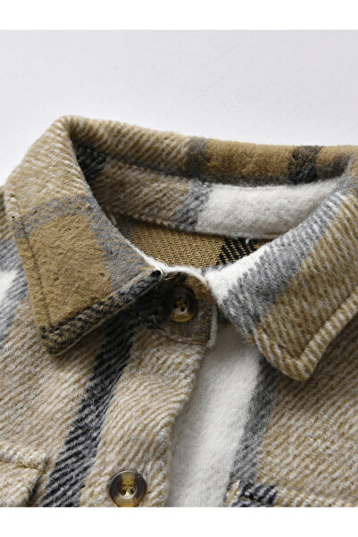 Take Two By Styli Checked Button Up Pocket Detail Jacket