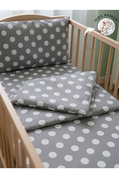 PAMUK HANIM طقم مفروشات سرير للأطفال من القطن بنسبة 100% عالي الجودة، مقاس 10...